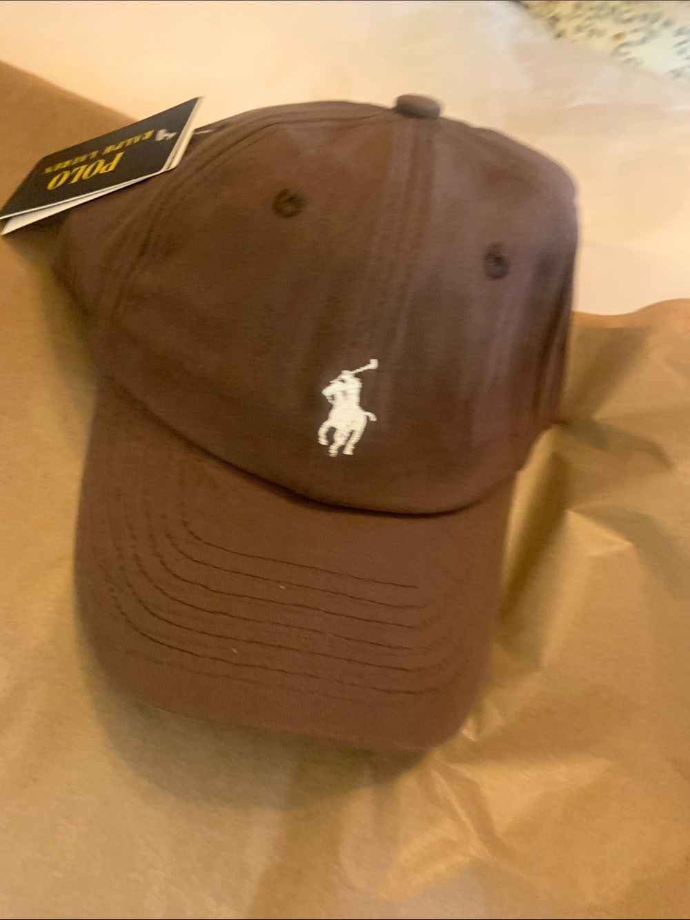 Ralph Lauren Chocolate Brown Polo Player Embroidered Cap - Picture 2 of 9